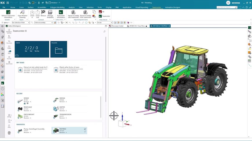 SIEMENS ADICIONA NOVOS RECURSOS HABILITADOS POR IA AO SOFTWARE NX